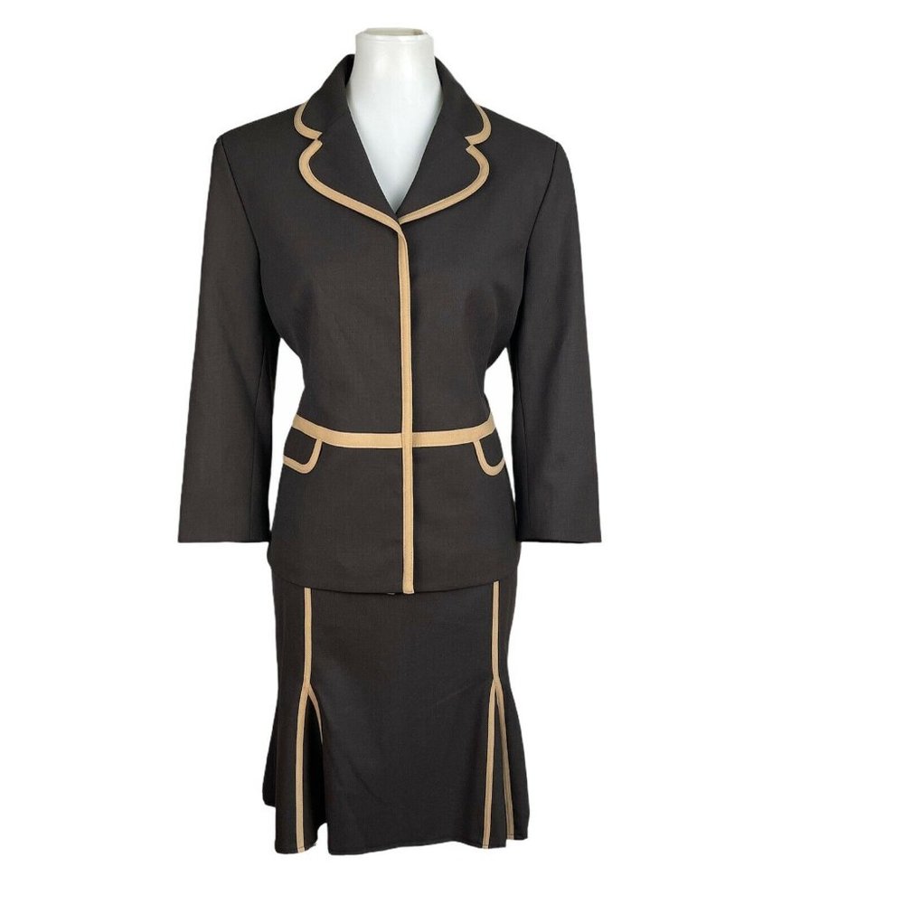 THE LIMITED Polyester Blend Flare Skirt Suit